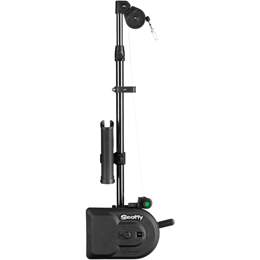 Scotty Depthpower electric downrigger with a 60-inch telescopic boom for precise depth control.