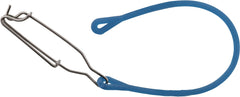 Scotty Downrigger Weight Snubber with Trolling Snap in blue reduces shock and prevents snags.