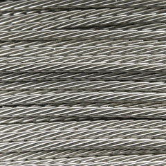 Scotty Downriggers 150lb cable closeup reveals corrosion-resistant stainless steel.