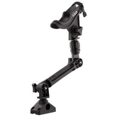 Scotty Gear-Head Mount Kit close-up showing secure rod lock for kayak use.