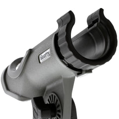 Scotty Power Lock Rod Holder Grey front locking ring emphasizes travel security