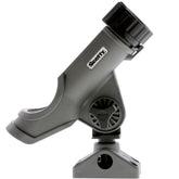 Scotty Power Lock Rod Holder Grey front view showing secure cradle for any rod type