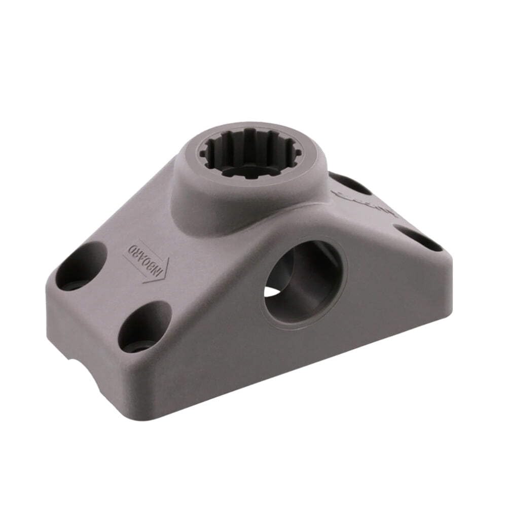 Scotty Rod Holder Mount Deck or Side Mount installed on a boat gunnel