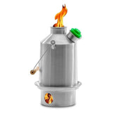 Scout Kelly Kettle 40oz boils water quickly for on-the-go tea or coffee.