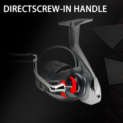 One-piece screw-in CNC handle for solid control