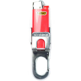 Screwpop Bic standard holder in rugged stainless steel for everyday carry.