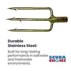 Scuba Choice 5-inch harpoon tip designed for effective underwater catches.