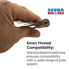 Scuba Choice 5-prong paralyzer barbs closeup showing grip design