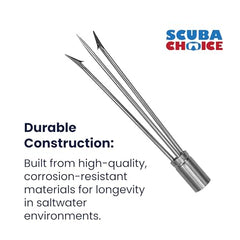Scuba Choice 6mm thread pole spear tip compatible with most poles