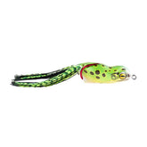 SCUM FROG Launch XS Frog in leopard print shows five-eighth-ounce weight for long, accurate casts.