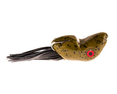 Scum Frog Popper topwater lure in green pumpkin for weedless bass fishing