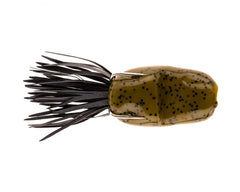 Scum Frog Popper weedless-design closeup highlighting soft body and noise for targeting cover