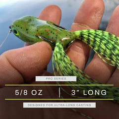 Scum Frog Pro Series Frog weedless hooks close-up highlighting ready-for-hook-sets