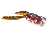 Scum Frog Trophy Series Painted Popper cupped mouth creates lifelike splashes for big bass