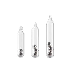 SCYORK glass jig lure rattles pack of 50 with 3mm, 4mm, 5mm beads (4x18mm)