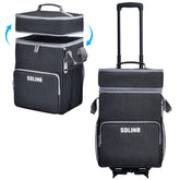 SDLINR 72-Can rolling cooler cart setup enables stable, easy transport on varied terrains.