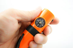 SE 7-IN-1 Survival Whistle storage container for small essentials.