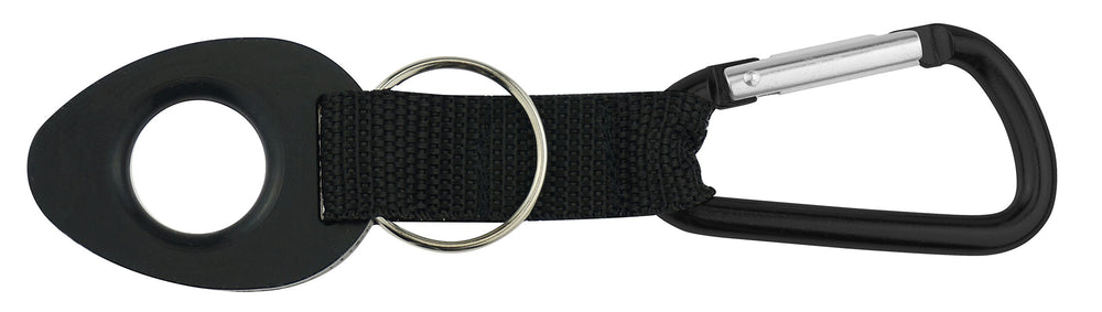 SE bottle holder with black carabiner for secure on-the-go bottle attachment.