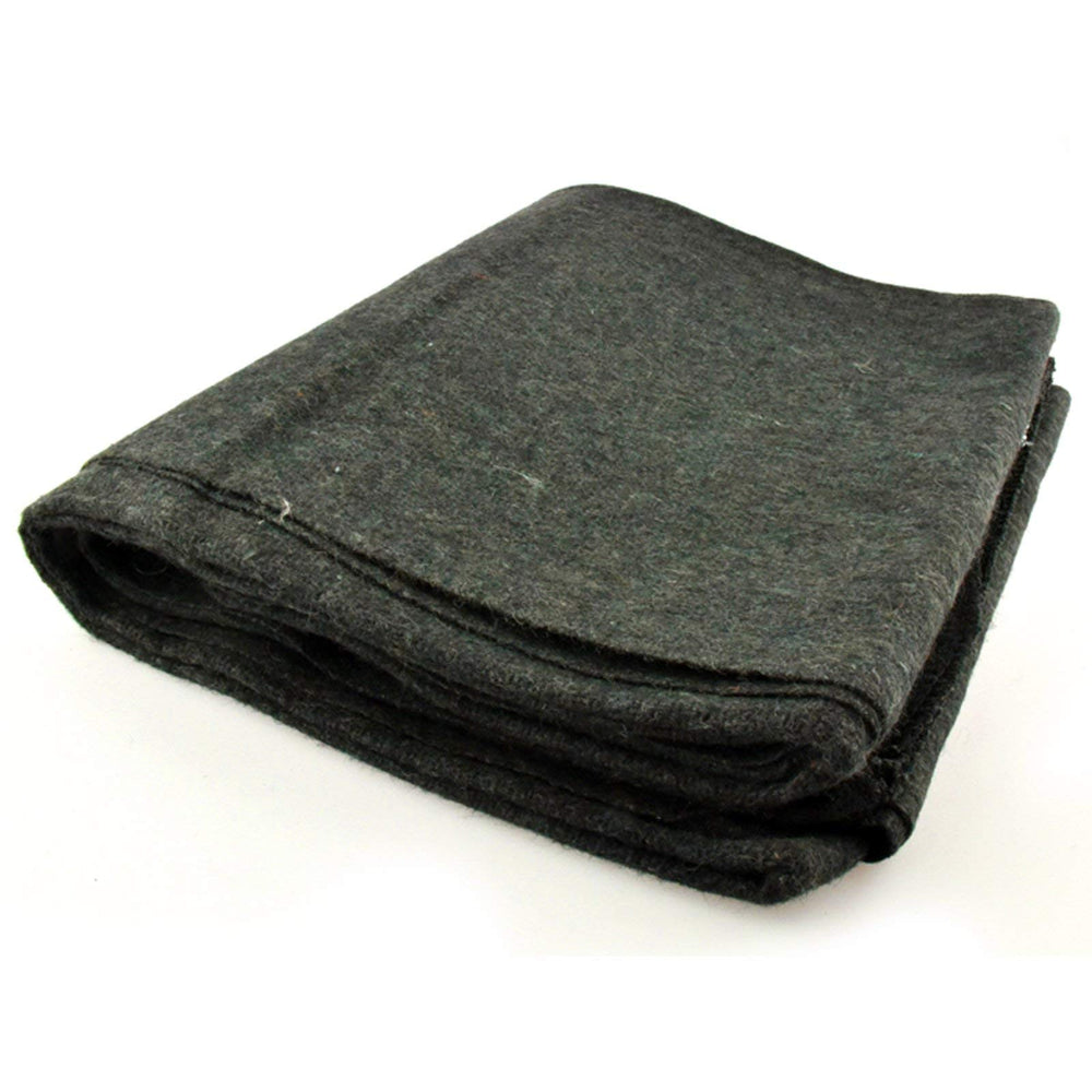 SE Olive Green Wool Blanket 60x80 provides cozy warmth for home or outdoor use.