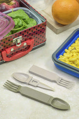 SE Snapatite 3-in-1 Utensil olive green color for outdoor meals