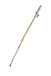 SE Survivor Series 55in wooden walking stick with hand-carved deer design for steady hiking
