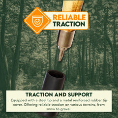 SE Survivor Series stick shows removable rubber tip cover for safety in varied conditions.