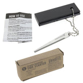 SE waterproof magnesium firestarter kit with compact 2-in-1 design for wet weather ignition.