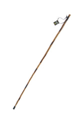 SE wooden walking stick 55inch body emphasizes sturdy pine construction for secure footing.