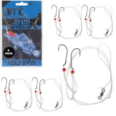 5-pack Sea Bass Hi-Lo Rig with Mustad hook and beads