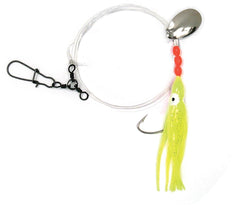 Sea Striker 365-Y Squid Skirt Rig yellow top swivel for easy sinker setup