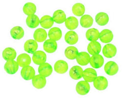 Sea Striker 8MCHB chartreuse round beads for lure building with improved water visibility