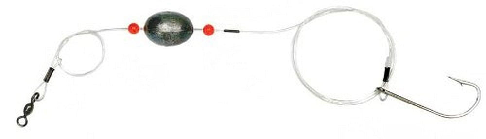 Sea Striker GR4 Grouper Rig with 4 oz egg lead, ideal for deep-water grouper trolling.