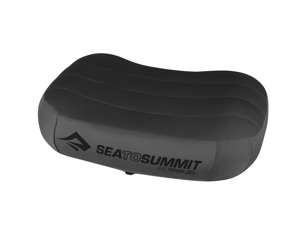 Sea to Summit Aeros Premium Inflatable Travel Pillow with soft brushed-knit exterior for comfortable travel