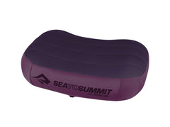 Sea to Summit Aeros Premium travel pillow front view offers compact comfort for flights