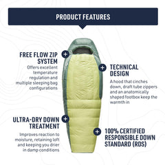 Sea to Summit Ascent fits women's shoulders for comfortable side sleeping.