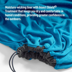 Sea to Summit Breeze insect shield application closeup demonstrates outdoor bug protection