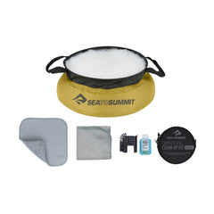 Sea to Summit camp kitchen clean-up kit in pouch keeps outdoor cleaning organized