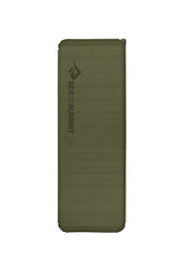 Sea to Summit Camp Plus sleeping mat top view highlighting plush 3-inch foam for chilly nights.