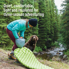 Sea to Summit Comfort Light packed in stuff sack for easy backpacking.