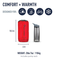 Sea to Summit Comfort Plus with Air Sprung Cell improves stability and support.