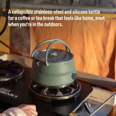 Sea to Summit Detour stainless steel base supports durable heating.
