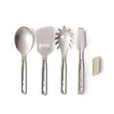 Sea to Summit Detour stainless utensil set ready for outdoor cooking and serving