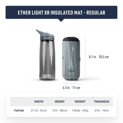Sea to Summit Ether Light XR plush 10 cm thickness supports comfortable sleep.