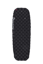 Sea to Summit Ether Light XT sleeping pad shows 4-inch thickness for winter camping comfort.