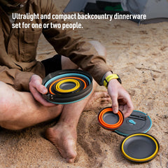 Sea to Summit Frontier collapsible large bowl ready for shared meals on camping trips.