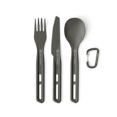 Sea to Summit Frontier cutlery set with knife, fork, and spoon for outdoor meals
