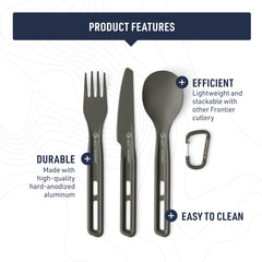 Sea to Summit Frontier spoon with semi-polished surface for comfortable dining
