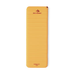 Sea to Summit Pursuit Plus rectangular mat with inflation valve offers quick setup for outdoor comfort