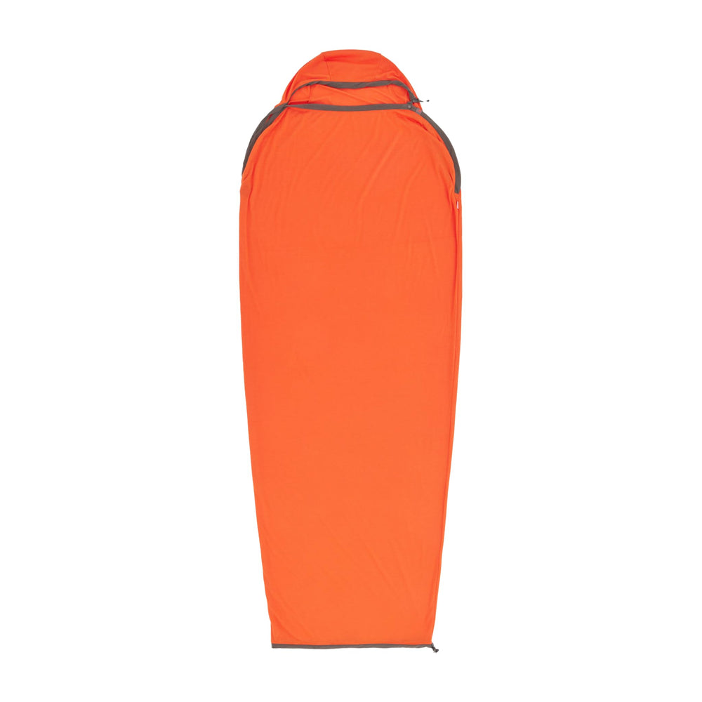Sea to Summit Reactor liner in pack adds warmth for cold nights.