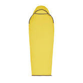 Sea to Summit Reactor liner knit fabric offers flexible movement for cozy warmth on camping nights.
